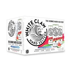 White Claw Hard Seltzer Watermelon In Cans - 12-12 Fl. Oz.