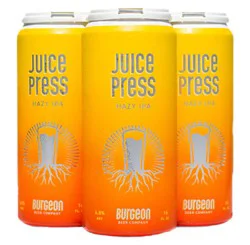 Burgeon Beer Co. Juice Press Hazy In Cans - 4-16 Fz