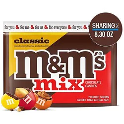 M&m's Classic Mix Chocolate Candy Sharing Size Bag - 8.3 Oz