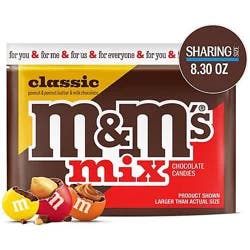 M&m's Classic Mix Chocolate Candy Sharing Size Bag - 8.3 Oz