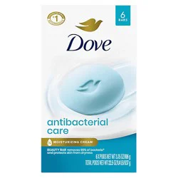 Dove Antibacterial Care & Protect Bar Soap - 6-3.75 Oz
