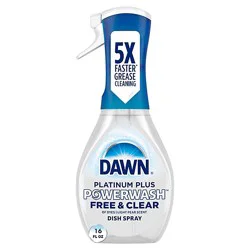 Dawn Free & Clear Pear Scent Powerwash Dish Spray Dish Soap - 16 Oz