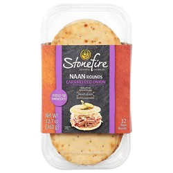 Stonefire Caramelized Onion Naan Rounds - 12.7 Oz