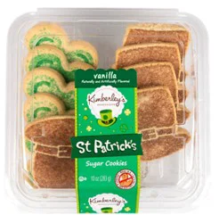 Kb St Patricks Shamrock & Hat Sugar Cookies - 10 Oz
