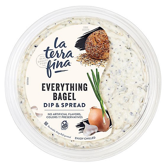 slide 1 of 1, La Terra Fina Everything Bagel Dip And Spread - 10 Oz, 10 oz