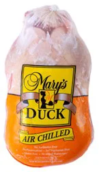 Marys Whole Duck No Antibotics Ever Vegetarian Fed Free Range Frozen- 4 Lbs.