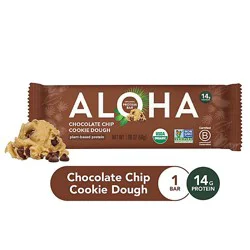 Aloha Chocolate Chip Cookie Dough Protein Bar - 1.89 Oz