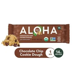 Aloha Chocolate Chip Cookie Dough Protein Bar - 1.89 Oz