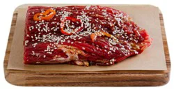 Haggen Usda Choice Beef Kalbi Marinated Flank Steak From Ranches In The Pnw - 1.5 Lbs.