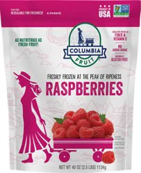 Columbia Fruit Raspberries - 40 Oz