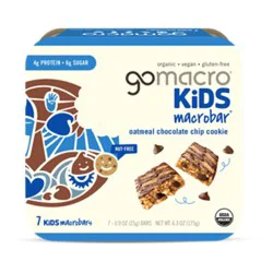 Gomacro Oatmeal Chocolate Chip Cookie Bar - 7-0.9 Oz
