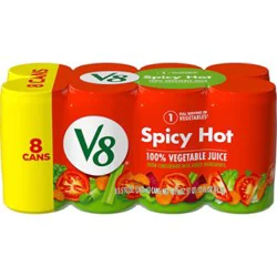 V8 Spicy Hot 100% Vegetable Juice - 8-5.5 Fl. Oz.