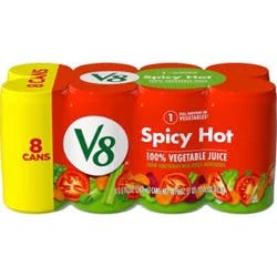 V8 Spicy Hot 100% Vegetable Juice - 8-5.5 Fl. Oz.