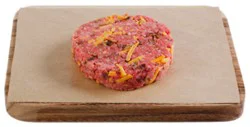 Haggen Gourmet Beef Patties Bacon And Cheddar Cheese - .33 Lb. Ea.