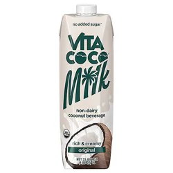 Vita Coco Coconut Beverage Non Dairy - 33.8 Oz