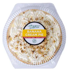 Haggen Banana Cream Pie - 9 In. - Made Right Here Always Fresh