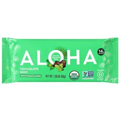 Aloha Plant Based Chocolate Mint Protein Bar - 1.89 Oz