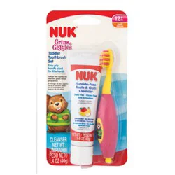 Nuk Grins & Giggles Toddler Toothbrush & Cleanser Set - Each