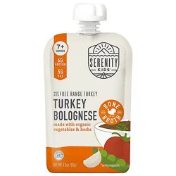 Serenity Kids Turkey Bolognese With Bone Broth - 3.5 Oz