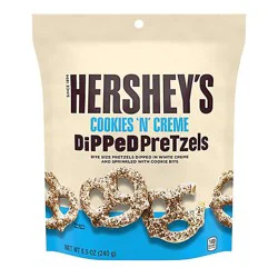 Hersheys Cookies N Creme Dipped Pretzels Pouch - 8.5 Oz