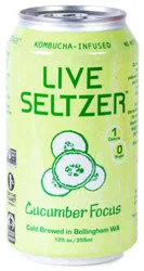 Kombucha Town Live Seltzer Cucumber Focus - 12 Fl. Oz.