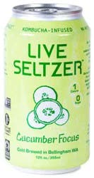 Kombucha Town Live Seltzer Cucumber Focus - 12 Fl. Oz.