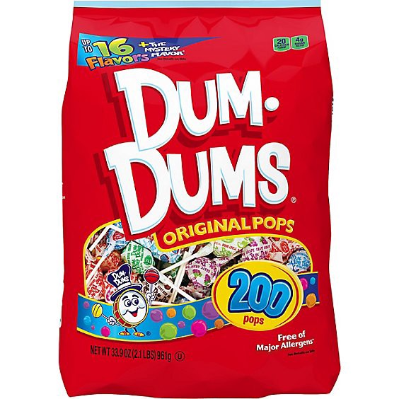 slide 1 of 5, Dum Dum Pops Gusset Bag - 200 Ct, 33.9 oz