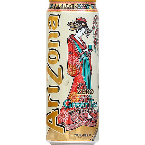 slide 1 of 1, Arizona Zero Calorie Green Tea With Ginseng - 22 Fl. Oz., 22 fl oz