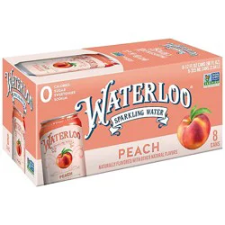 Waterloo Peach Sparkling Water - 8-12 Fl. Oz.