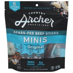 Country Archer Original Beef Mini Stick Bag 8 Count - 4 Oz