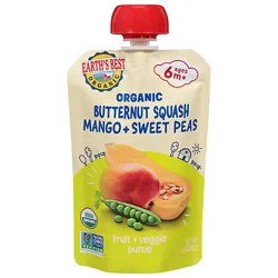Earths Best Organic Squash/peas Stage 2 Baby Food - 3.5 Oz