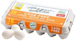 Haggen Cage Free Eggs Large - 18 Ct