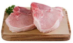 Haggen Pork T-Bone Chop Bone-In All Natural Raised In The Usa 2 Pk. - 1.25 Lb.