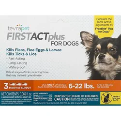 Tvrpt Firstact Plus Dogs Med - 3 Ct