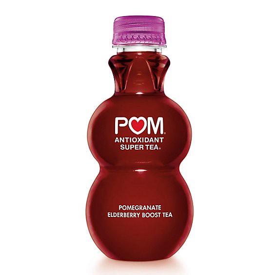slide 1 of 1, Pom Super Tea Pomegranate Elderberry Boost Tea - 12 Oz, 12 fl oz