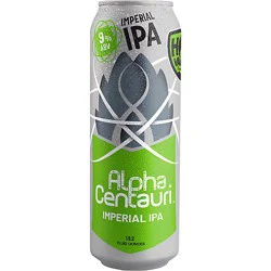 Hop Valley Alpha Centauri Craft Imperial Ipa Beer 9% Abv Cans - 19 Fl. Oz.