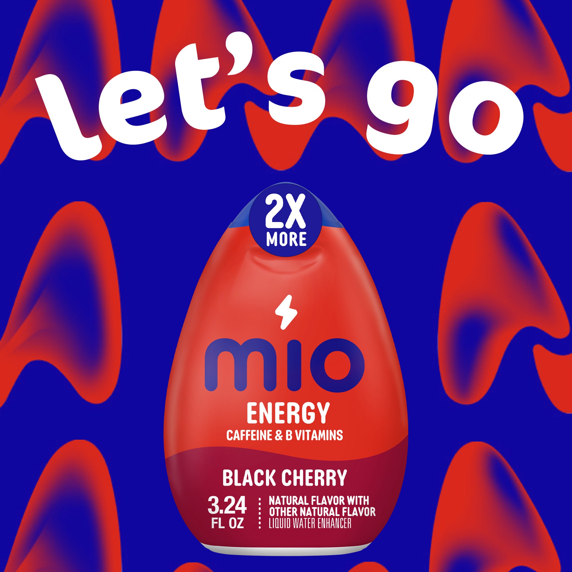 slide 6 of 8, Mio Energy Black Cherry Liquid Water Enhancer Drink Mix With 2x More Bottle - 3.24 Fl. Oz., 3.24 fl oz