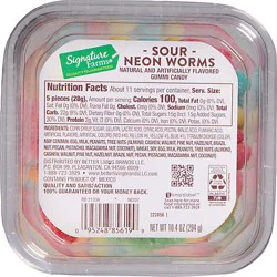 Lehi Valley Neon Sour Worms - 10.4 Oz