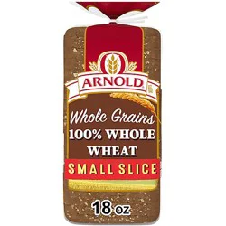 Arnold Whole Grains 100% Whole Wheat Round Top Bread - 18 Oz