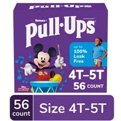 Pull-Ups Potty Training Underwear For Boys Size 4t To 5t - 56 Count