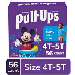 Pull-Ups Potty Training Underwear For Boys Size 4t To 5t - 56 Count
