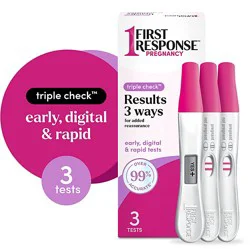 First Response Triple Check Pregnancy Test Kit - 3 Count