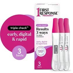 First Response Triple Check Pregnancy Test Kit - 3 Count