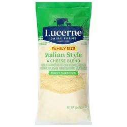 Lucerne Cheese Italian Blend Shredded Family Size - 32 Oz