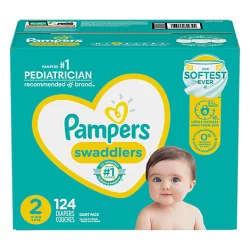 Pampers Swaddlers Diapers Size 2 Giant
