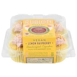 Rubicon Lemon Raspberry Cupcakes Vegan 4 Count - 10 Oz