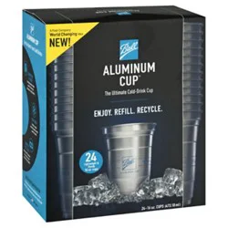 Ball Aluminum Ultimate Recyclable Cold Drink Cup 16oz - 24 Ct