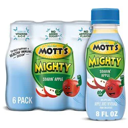 Mott's Mighty Soarin Apple Juice Drink Bottles - 6-8 Fl. Oz.