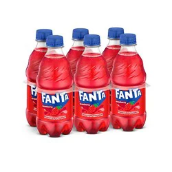 Fanta Soda Strawberry Pack In Bottles - 6-12 Fl. Oz.