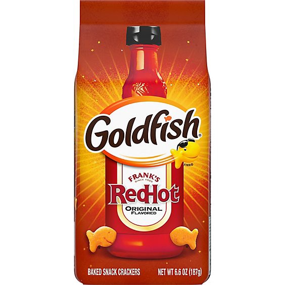 slide 1 of 1, Goldfish Frank's Redhot Crackers - 6.6 Oz, 6.6 oz
